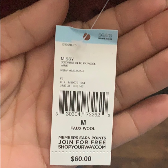 Burgundy coat - Picture 6 of 6